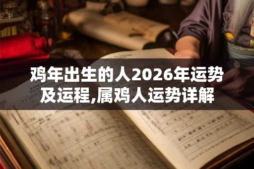 鸡年出生的人2026年运势及运程,属鸡人运势详解