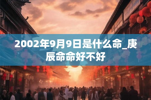 2002年9月9日是什么命_庚辰命命好不好