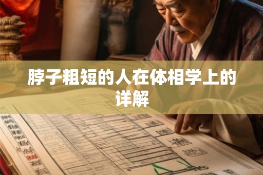 脖子粗短的人在体相学上的详解 脖子粗短的人在体相学上的详解