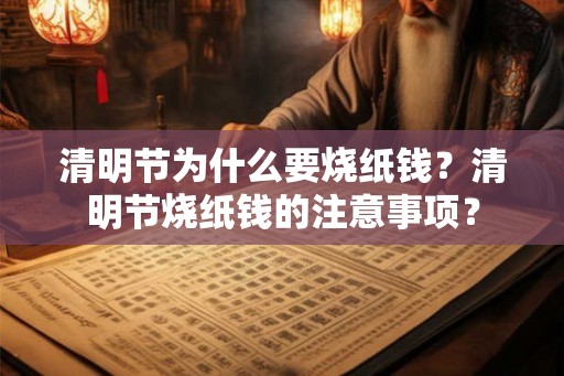 清明节为什么要烧纸钱?清明节烧纸钱的注意事项? 清明节为什么要烧纸钱?清明节烧纸钱的注意事项?