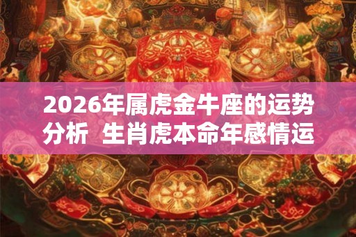 2026年属虎金牛座的运势分析 生肖虎本命年感情运程 2026年属虎金牛座的运势分析 生肖虎本命年感情运程