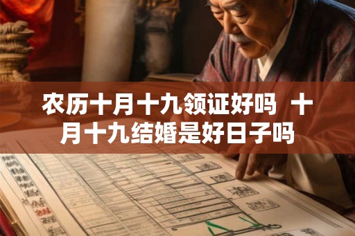 农历十月十九领证好吗  十月十九结婚是好日子吗