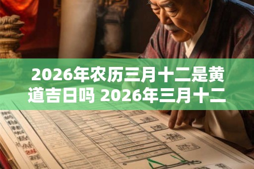2026年农历三月十二是黄道吉日吗 2026年三月十二是黄道吉日吗 2026年农历三月十二是黄道吉日吗 2026年三月十二是黄道吉日吗