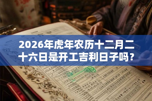 2026年虎年农历十二月二十六日是开工吉利日子吗? 2026年虎年农历十二月二十六日是开工吉利日子吗?