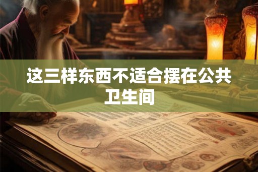 这三样东西不适合摆在公共卫生间