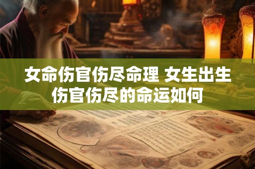 女命伤官伤尽命理 女生出生伤官伤尽的命运如何