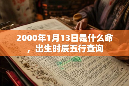 2000年1月13日是什么命，出生时辰五行查询