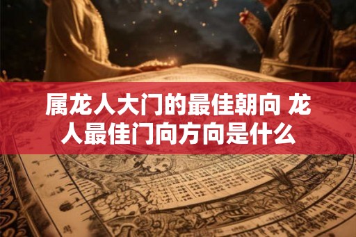 属龙人大门的最佳朝向 龙人最佳门向方向是什么