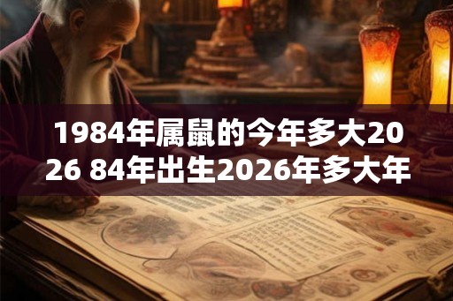 1984年属鼠的今年多大2026 84年出生2026年多大年龄