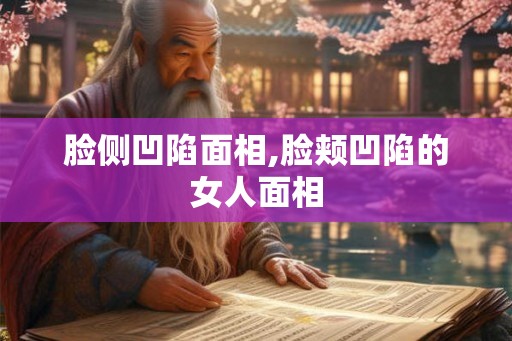 脸侧凹陷面相,脸颊凹陷的女人面相