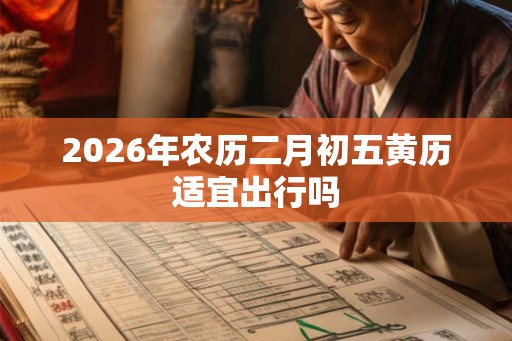 2026年农历二月初五黄历适宜出行吗