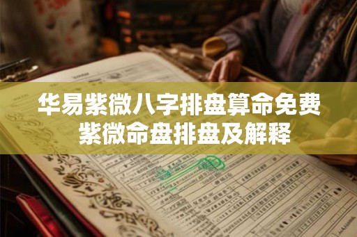 华易紫微八字排盘算命免费  紫微命盘排盘及解释