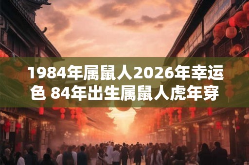 1984年属鼠人2026年幸运色 84年出生属鼠人虎年穿什么颜色衣服好