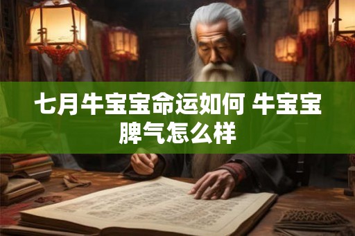 七月牛宝宝命运如何 牛宝宝脾气怎么样 七月牛宝宝命运如何 牛宝宝脾气怎么样