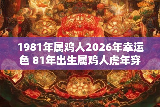 1981年属鸡人2026年幸运色 81年出生属鸡人虎年穿什么颜色衣服好