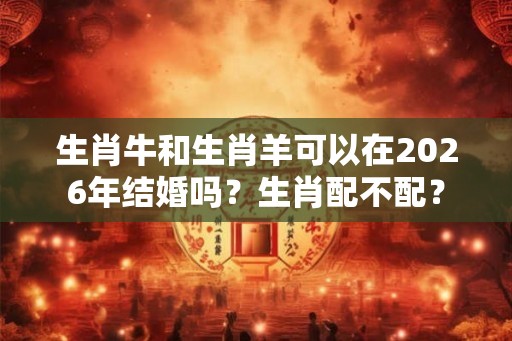 生肖牛和生肖羊可以在2026年结婚吗？生肖配不配？