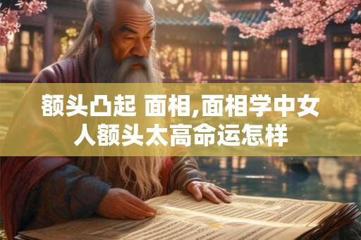 额头凸起 面相,面相学中女人额头太高命运怎样
