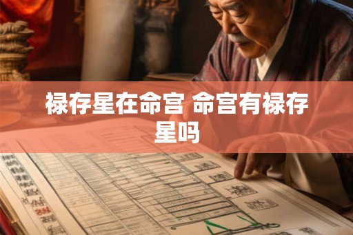 禄存星在命宫 命宫有禄存星吗 禄存星在命宫 命宫有禄存星吗