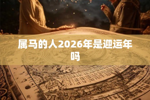 属马的人2026年是迎运年吗
