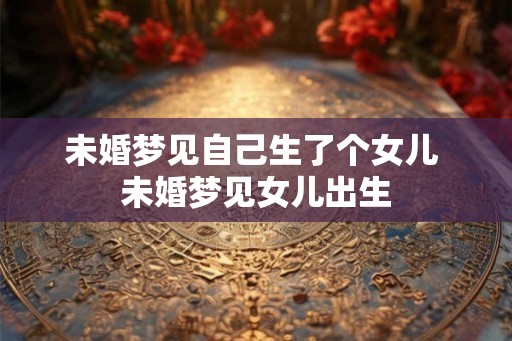 未婚梦见自己生了个女儿 未婚梦见女儿出生 未婚梦见自己生了个女儿 未婚梦见女儿出生