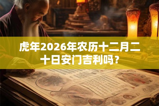 虎年2026年农历十二月二十日安门吉利吗？