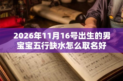 2026年11月16号出生的男宝宝五行缺水怎么取名好