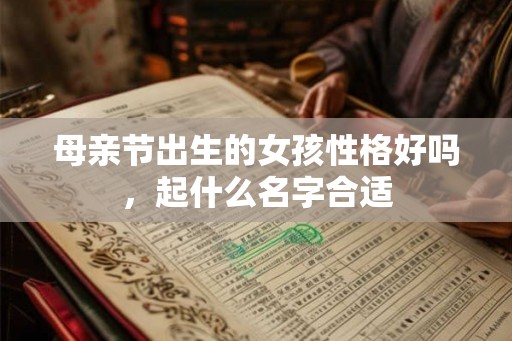 母亲节出生的女孩性格好吗，起什么名字合适