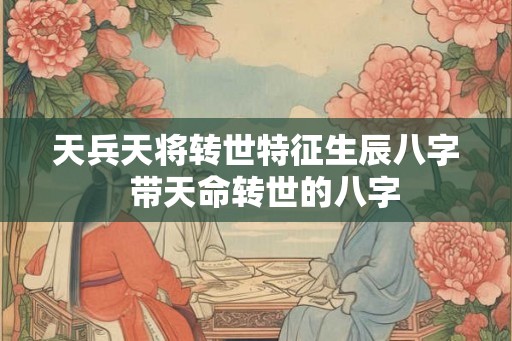 天兵天将转世特征生辰八字 带天命转世的八字 天兵天将转世特征生辰八字 带天命转世的八字