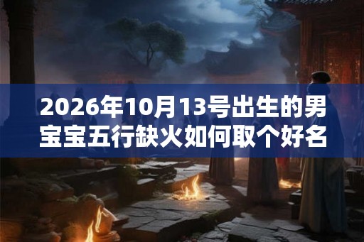 2026年10月13号出生的男宝宝五行缺火如何取个好名字