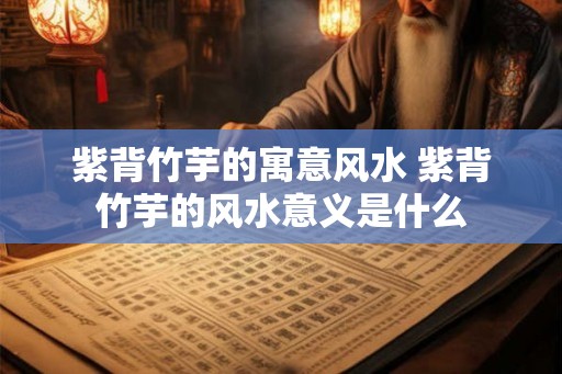 紫背竹芋的寓意风水 紫背竹芋的风水意义是什么 紫背竹芋的寓意风水 紫背竹芋的风水意义是什么