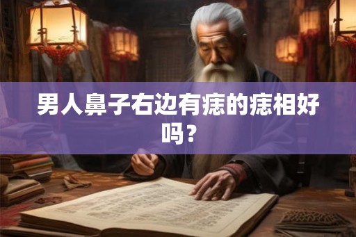 男人鼻子右边有痣的痣相好吗？