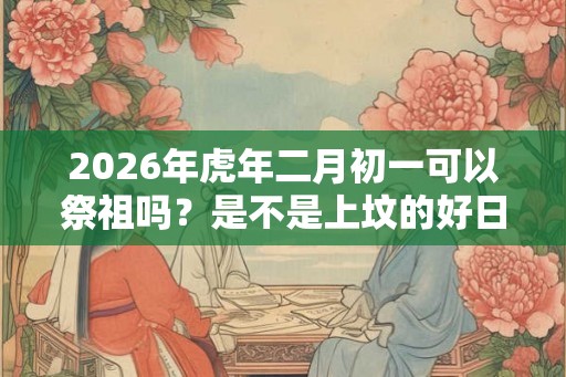 2026年虎年二月初一可以祭祖吗？是不是上坟的好日子？
