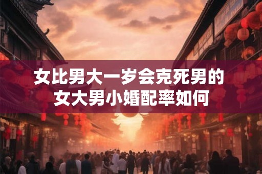 女比男大一岁会克死男的 女大男小婚配率如何 女比男大一岁会克死男的 女大男小婚配率如何