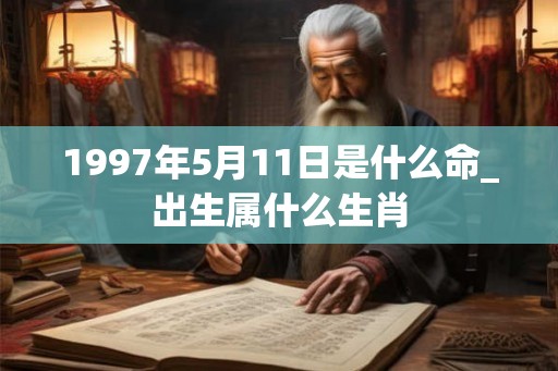 1997年5月11日是什么命_出生属什么生肖 1997年5月11日是什么命_出生属什么生肖
