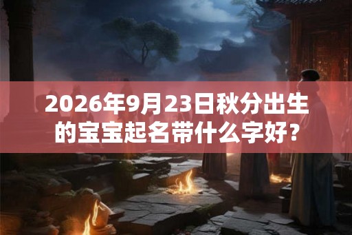 2026年9月23日秋分出生的宝宝起名带什么字好？