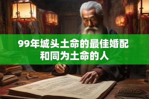 99年城头土命的最佳婚配 和同为土命的人