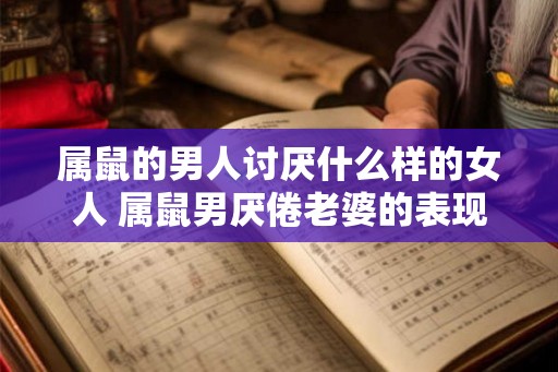 属鼠的男人讨厌什么样的女人 属鼠男厌倦老婆的表现