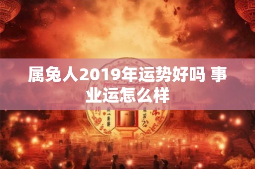 属兔人2019年运势好吗 事业运怎么样