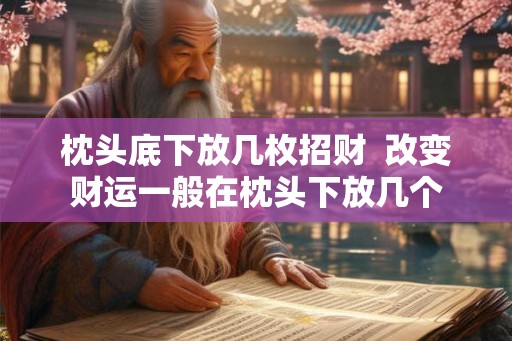 枕头底下放几枚招财  改变财运一般在枕头下放几个