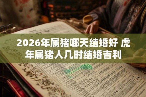 2026年属猪哪天结婚好 虎年属猪人几时结婚吉利
