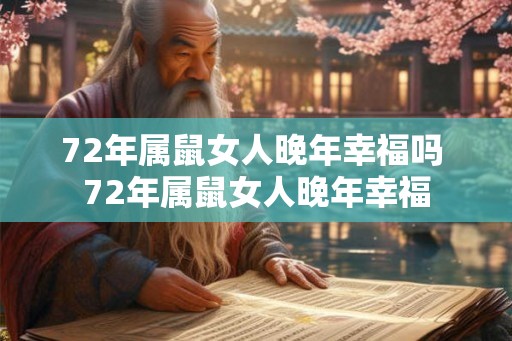 72年属鼠女人晚年幸福吗 72年属鼠女人晚年幸福