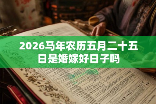 2026马年农历五月二十五日是婚嫁好日子吗