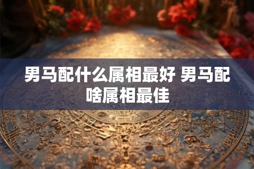 男马配什么属相最好 男马配啥属相最佳