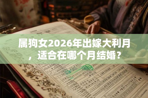 属狗女2026年出嫁大利月，适合在哪个月结婚？