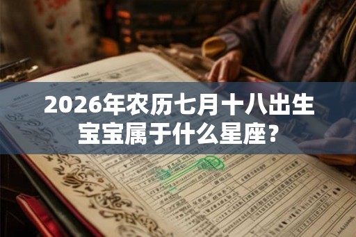 2026年农历七月十八出生宝宝属于什么星座? 2026年农历七月十八出生宝宝属于什么星座?