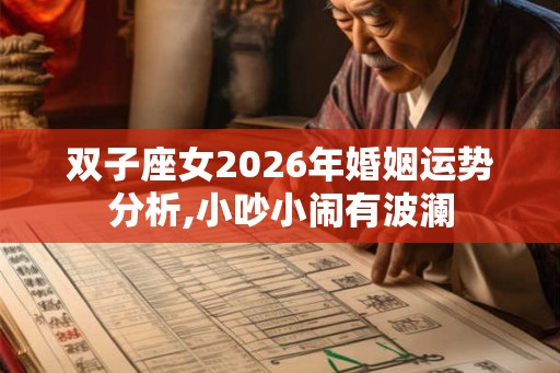 双子座女2026年婚姻运势分析,小吵小闹有波澜