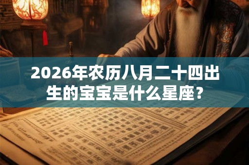 2026年农历八月二十四出生的宝宝是什么星座？