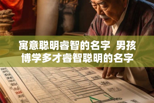 寓意聪明睿智的名字  男孩博学多才睿智聪明的名字
