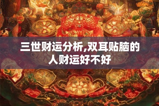 三世财运分析,双耳贴脑的人财运好不好