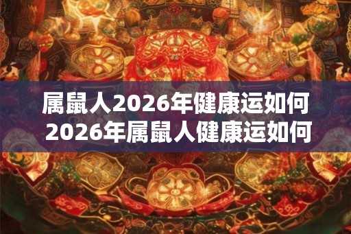 属鼠人2026年健康运如何 2026年属鼠人健康运如何